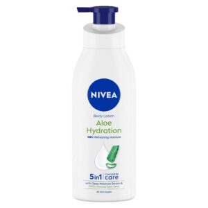 NIVEA Aloe Hydration Body Lotion 600 ml | 48 H Moisturization | Refreshing Hydration | Non Sticky Feel | With Goodness of Aloe Vera For Instant Hydration In Summer | For Men & Women