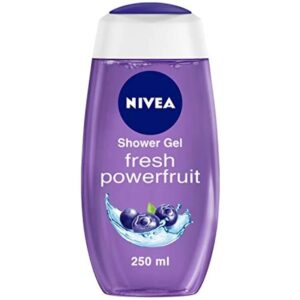 NIVEA Fresh Power Fruit 250ml Body Wash| Shower Gel with Real Fruit Extracts| Pure Glycerin for Instant Soft & Summer Fresh Skin|Microplastic Free |Clean, Healthy & Moisturized Skin