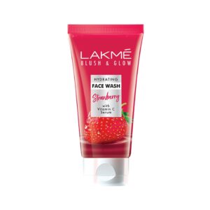 Lakme Blush & Glow Strawberry Refreshing Gel Face Wash 100 g, With  Natural Fruit for Glowing Skin - Daily Gentle Exfoliating Facial Cleanser