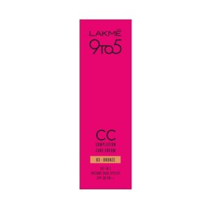 LAKMɃ 9 to 5 CC Cream Bronze, 20g