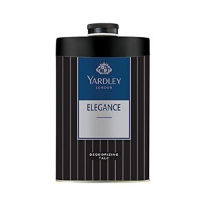 Yardley London Elegance Deodorizing Talc| Fougere Aromatic Woody Fragrance| Masculine Fragrance| Body Talc for Men| 250g